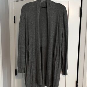 Cyrus Charcoal Open Front Cardigan